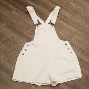 Women's Denim Bib Short Jumpsuit